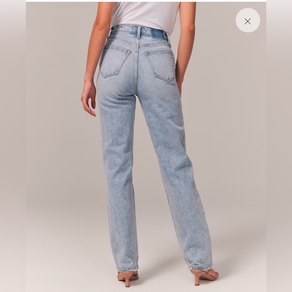 90’s straight ultra high rise jeans